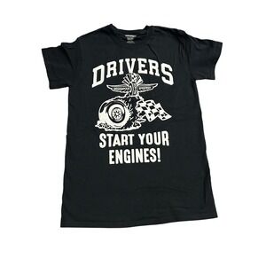 Icon Sports Indianapolis Motor Speedway Shirt Mens S Black Excellent Graphic Tee